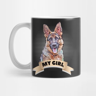 shepherd dog, dog shirt, shepherd dog breed, german shepherd, german shepherd gift, alsatian, herding dog, guard dog Mug